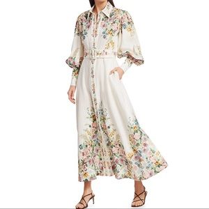 Zimmermann Wavelength belted floral dress